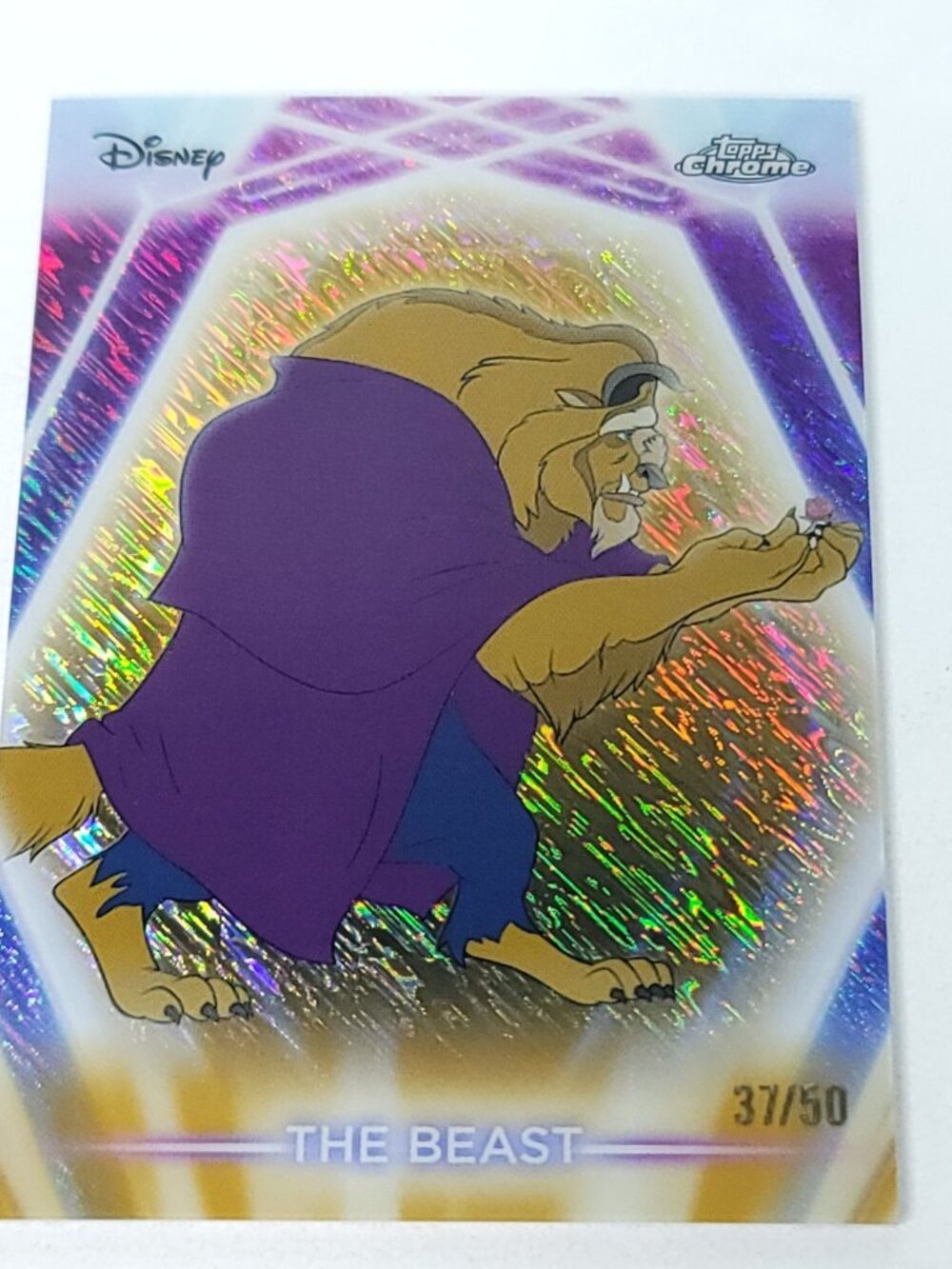 Beast Topps 2026 Disney Neon Gold Shimmer Refractor Limited 37/50